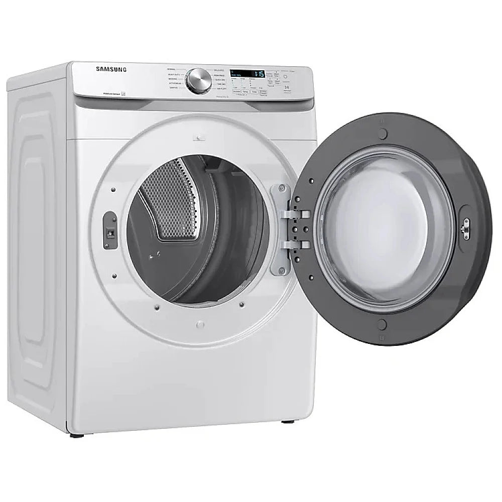 Ensemble laveuse à chargement frontal et sécheuse électrique Samsung – WF45T6000AW & DVE45T6005W (Finition Blanc) - Neuf/Boîte ouverte