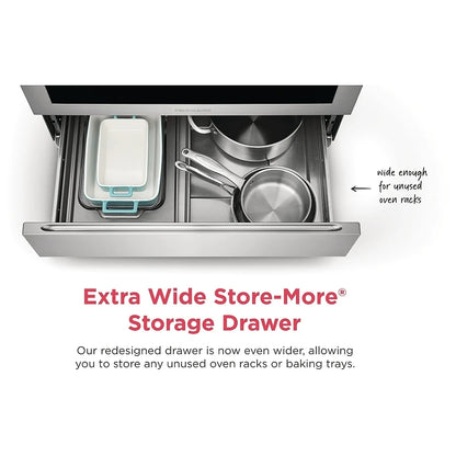 Frigidaire 30″ Cuisinière électrique autoportante 5,7 pi³ – Modèle FCFE3062AS