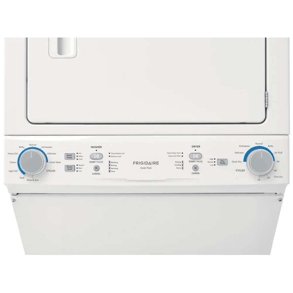 Frigidaire 27 po Ensemble laveuse-sécheuse superposée – Modèle FLCE752CAW - Neuf/Boîte ouverte