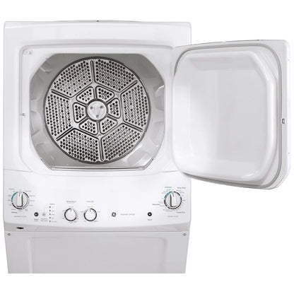 GE 4,4 / 5,9 pi³ Centre de lavage laveuse-sécheuse superposé 27 po – Modèle GUD27ESMMWW - Blanc - Neuf/Boîte ouverte