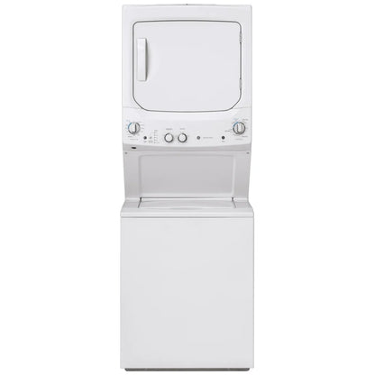 GE 4,4 / 5,9 pi³ Centre de lavage laveuse-sécheuse superposé 27 po – Modèle GUD27ESMMWW - Blanc - Neuf/Boîte ouverte