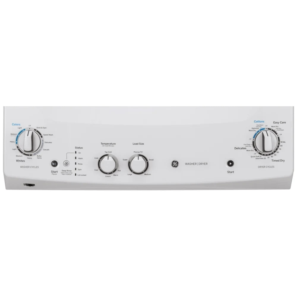 GE 27 po Ensemble laveuse-sécheuse superposée – Modèle GUV27ESMW0WW - Neuf/Boîte ouverte