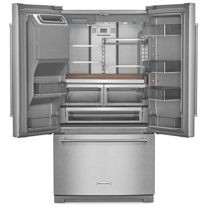 KitchenAid 26,8 pi³ Réfrigérateur à portes françaises – Modèle KRFF577KPS