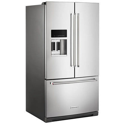 KitchenAid 26,8 pi³ Réfrigérateur à portes françaises – Modèle KRFF577KPS