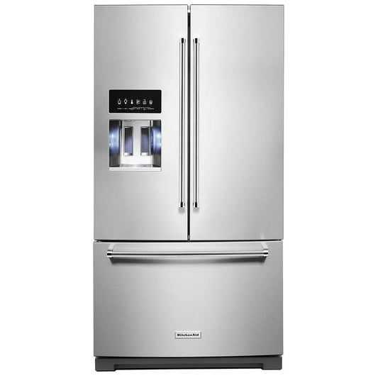 KitchenAid 26,8 pi³ Réfrigérateur à portes françaises – Modèle KRFF577KPS