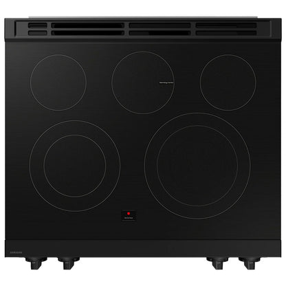 Samsung 30 po Cuisinière électrique encastrable (slide-in), capacité 6,3 pi³, finition acier inoxydable