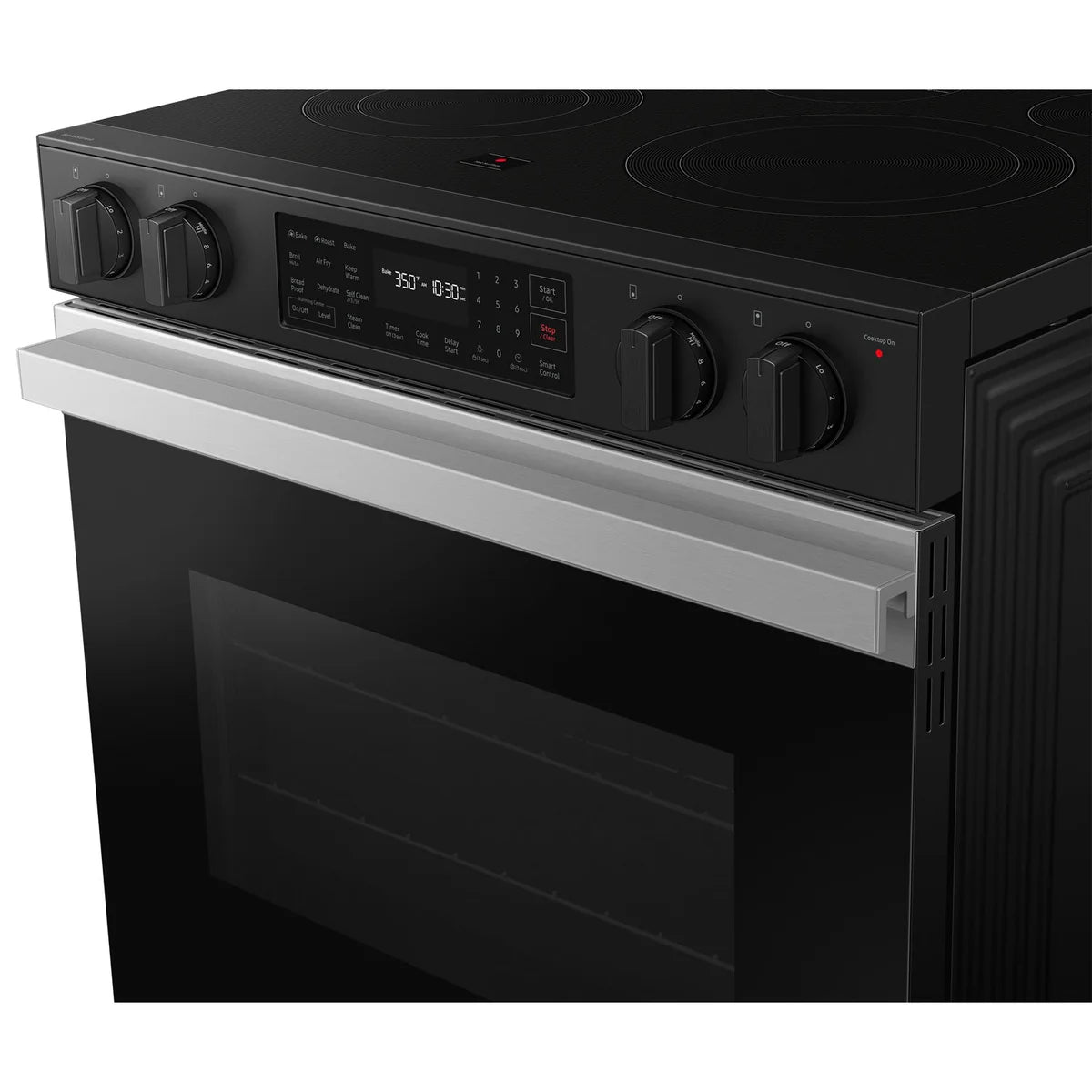 Samsung 30 po Cuisinière électrique encastrable (slide-in), capacité 6,3 pi³, finition acier inoxydable