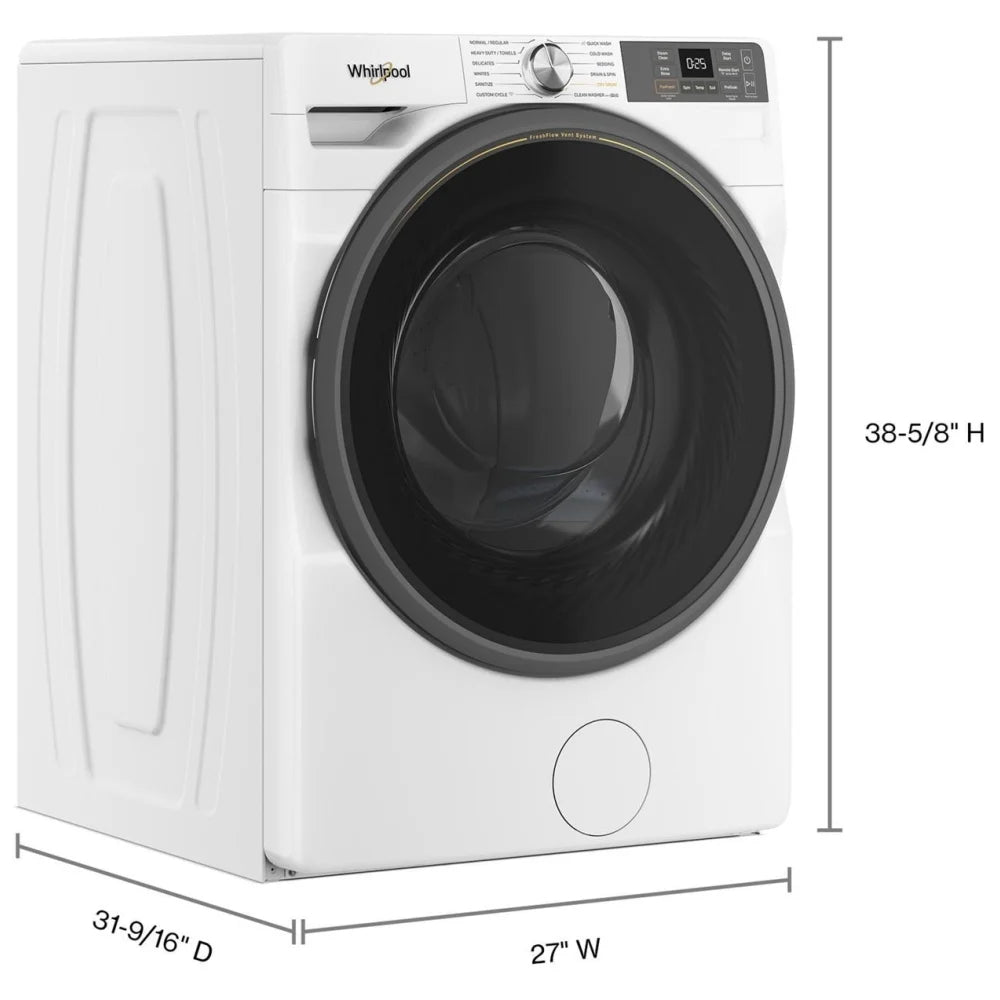Whirlpool 4,5 pi³ Laveuse frontale – Modèle WFW4720RW