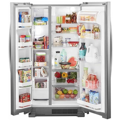Whirlpool 21,4 pi³ Réfrigérateur Côte-à-Côte Inox – Modèle WRS312SNHM