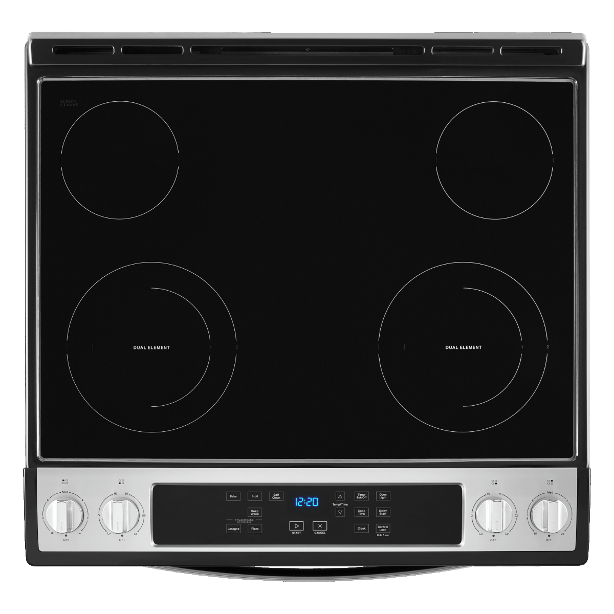 Whirlpool 24 po Cuisinière électrique à convection véritable, capacité 2,96 pi³, finition acier inoxydable