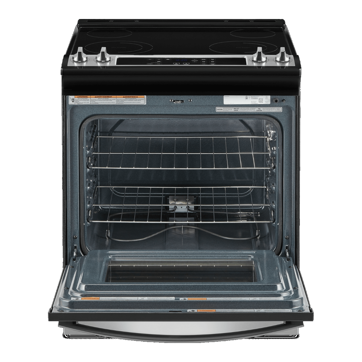 Whirlpool 24 po Cuisinière électrique à convection véritable, capacité 2,96 pi³, finition acier inoxydable