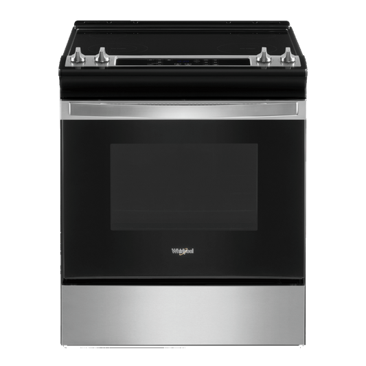 Whirlpool 24 po Cuisinière électrique à convection véritable, capacité 2,96 pi³, finition acier inoxydable