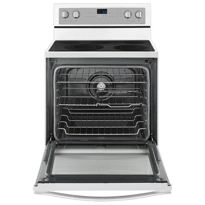 Whirlpool 30 po Cuisinière électrique à convection véritable, capacité 6,4 pi³, finition blanc classique