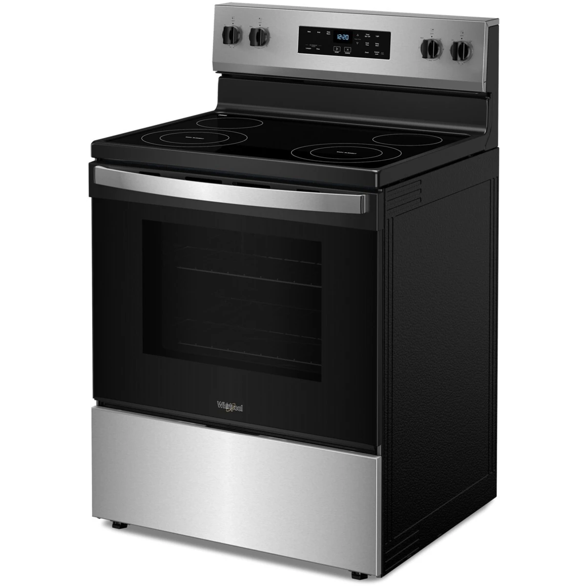 Whirlpool 30″ Cuisinière électrique autoportante 5,3 pi³ – Modèle WFES3030RS