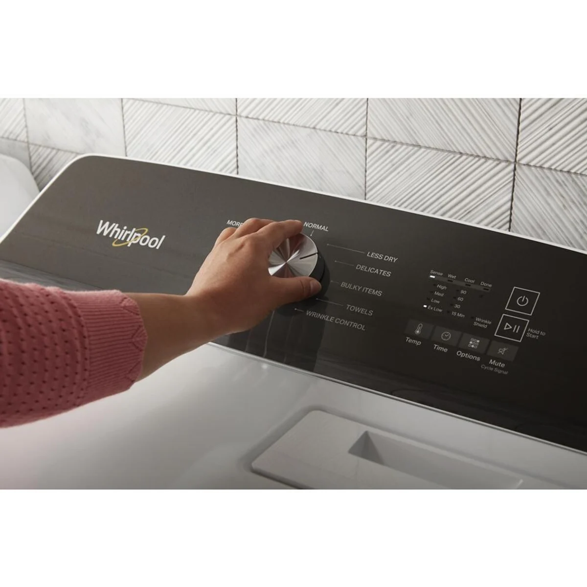 Whirlpool 7,0 pi³ Sécheuse électrique à chargement frontal – Modèle WED5010LW