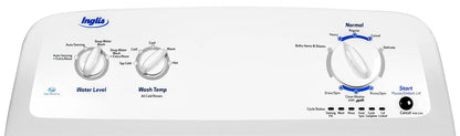 Inglis 27 po Ensemble laveuse à chargement par le haut et sécheuse électrique, capacité 4,4 pi³ et 6,5 pi³, finition blanc classique - Neuf/Boîte ouverte