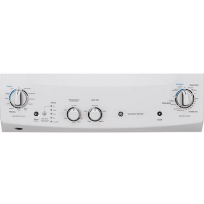 GE GUD27ESSMWW – Ensemble superposé laveuse 3,8 pi³ / sécheuse 5,9 pi³