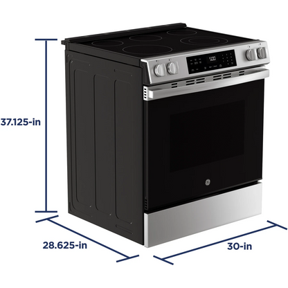GE 30″ Cuisinière électrique encastrable – 5 zones, Crisp Mode – Modèle GRS500PVSS