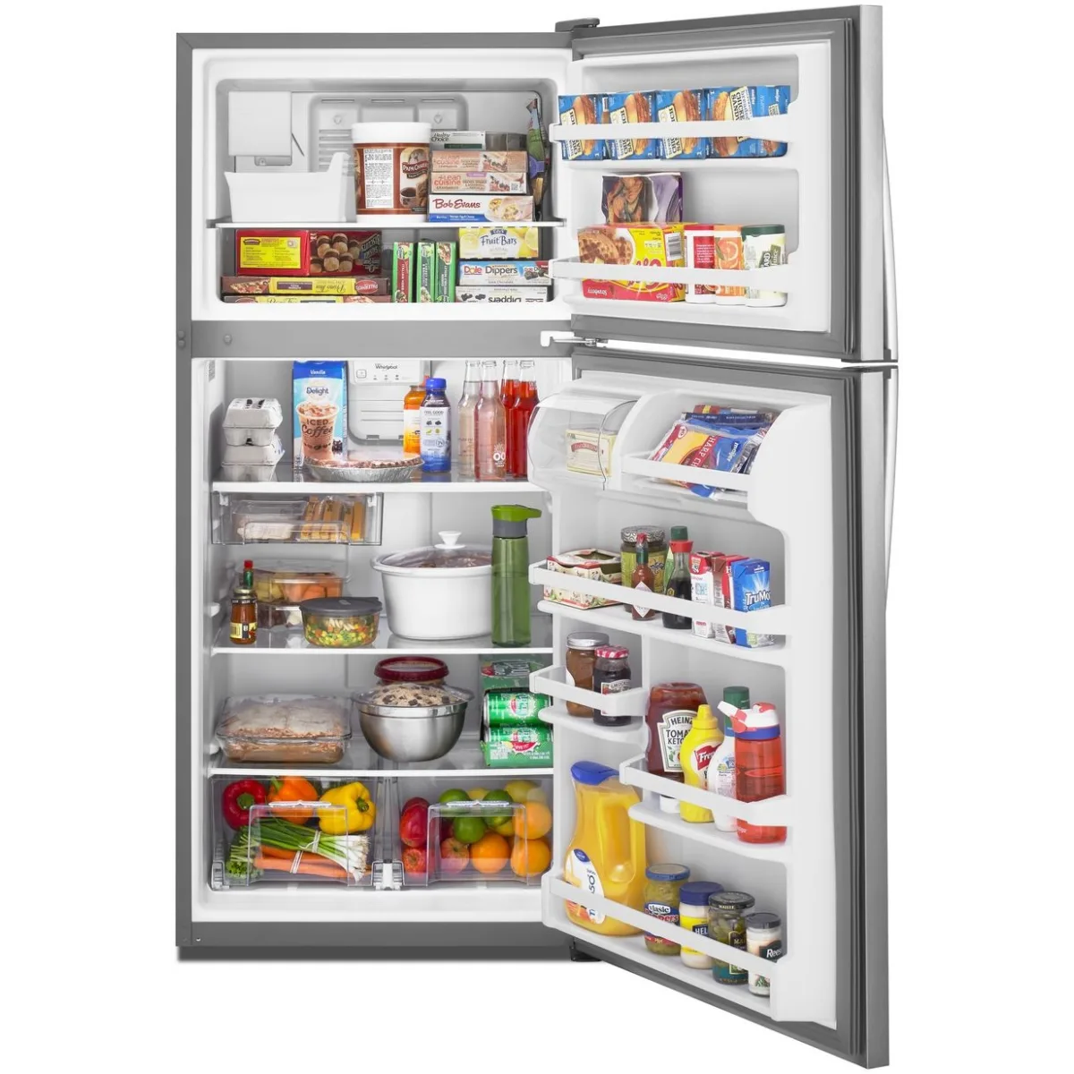 Whirlpool 18 pi³ Réfrigérateur à congélateur supérieur – Modèle WRT318FMDM
