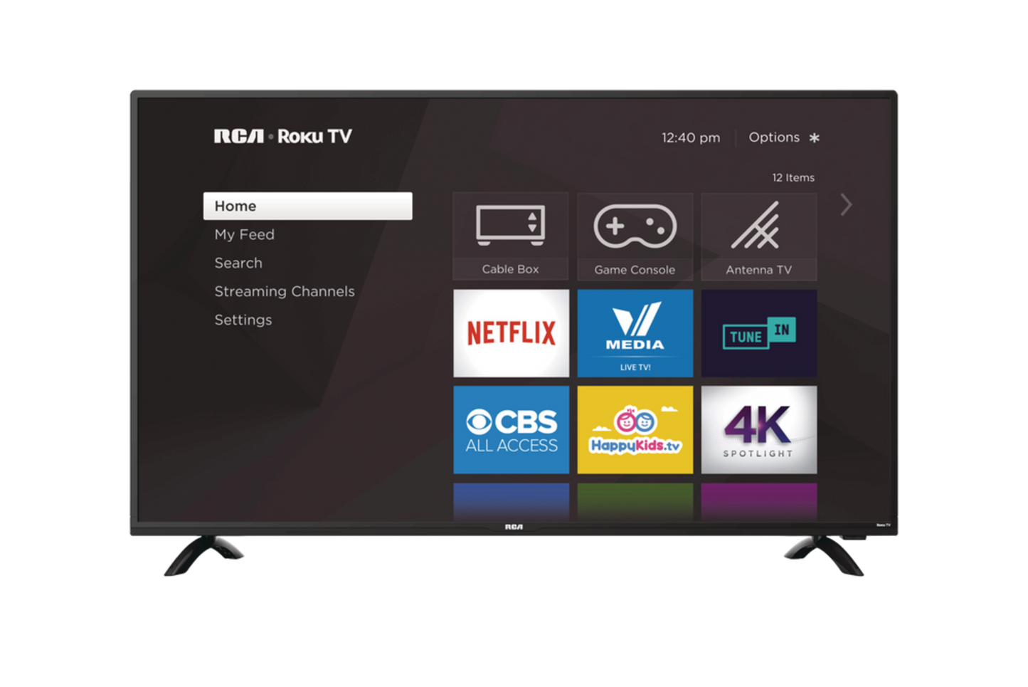 RCA 50" Classe – Téléviseur DEL 4K UHD HDR Intelligent avec Roku TV – Modèle RTRU5028-D-CA