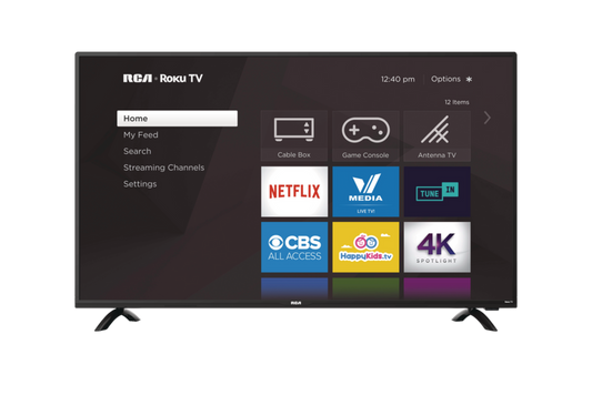 RCA 50" Classe – Téléviseur DEL 4K UHD HDR Intelligent avec Roku TV – Modèle RTRU5028-D-CA