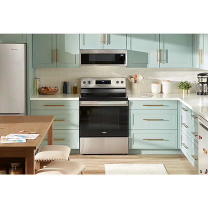 Whirlpool 30″ Cuisinière électrique autoportante 5,3 pi³ – Modèle WFES3030RS