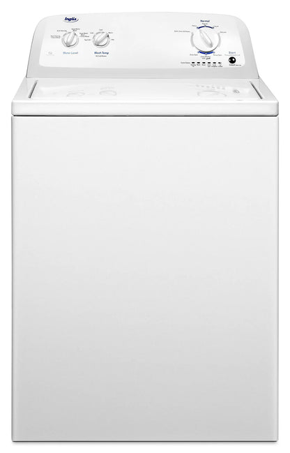 Inglis 27 po Ensemble laveuse à chargement par le haut et sécheuse électrique, capacité 4,4 pi³ et 6,5 pi³, finition blanc classique - Neuf/Boîte ouverte