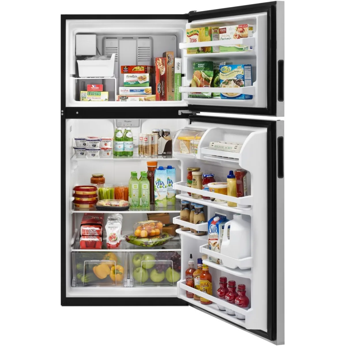 Whirlpool 18,2 pi³ Réfrigérateur à congélateur supérieur – Modèle WRT348FMES